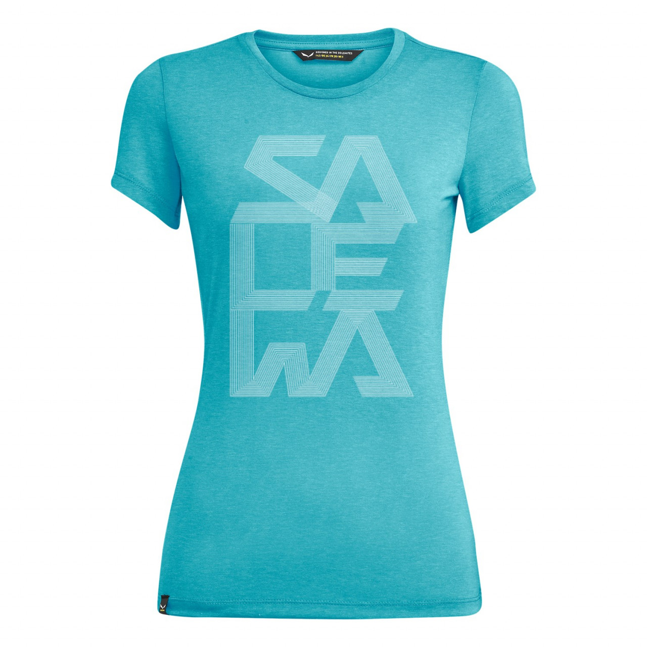 Salewa Print Dry Bayan T-Shirts Mavi Türkiye 146093SFI